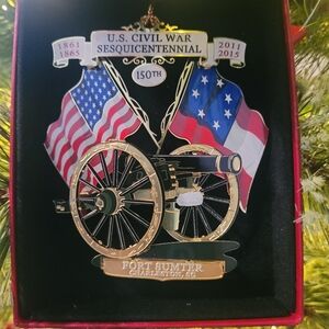 Fort Sumter Brass Ornament Charleston Civil War Series